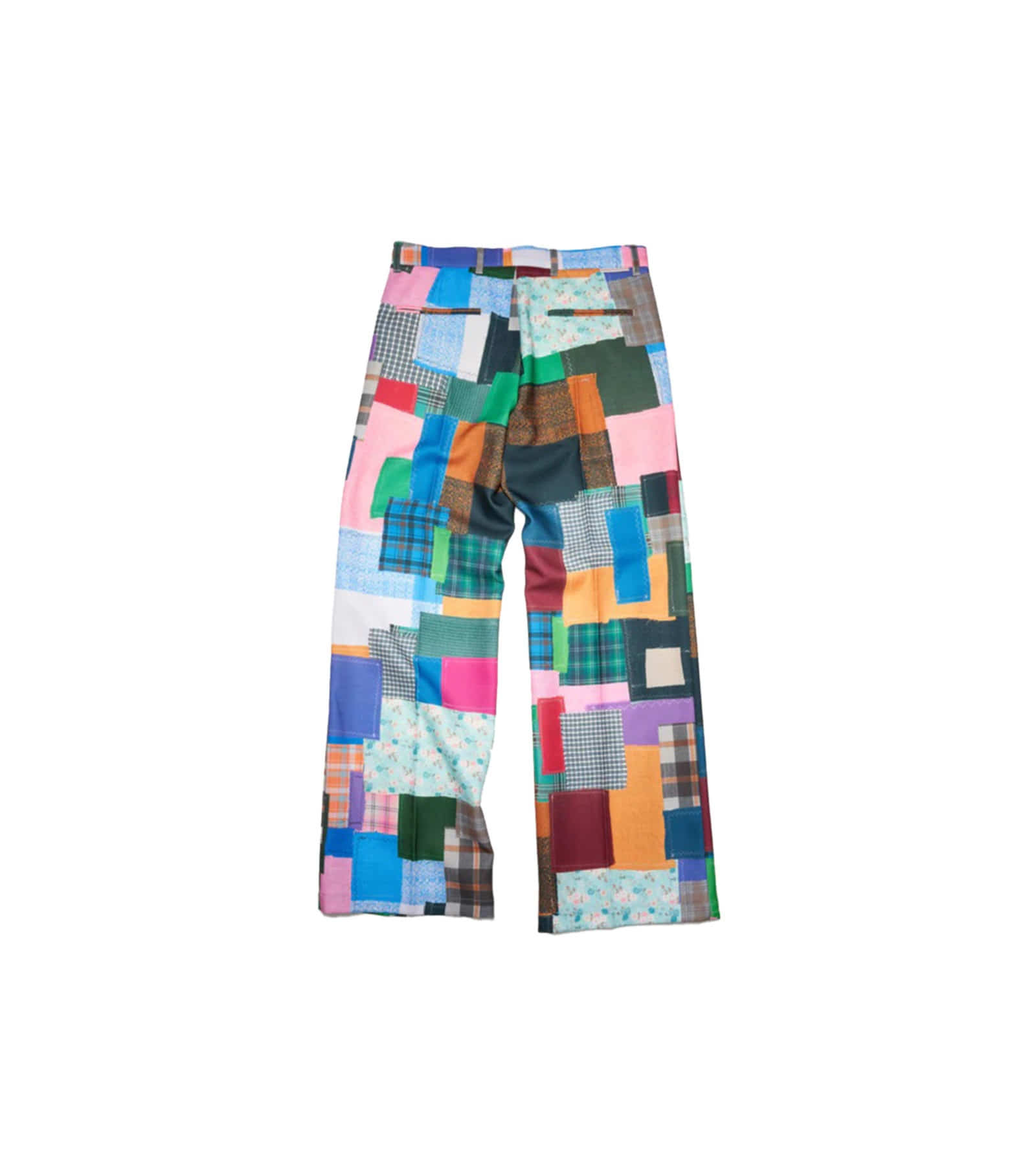 PRINTED BOOTCUT TROUSERS