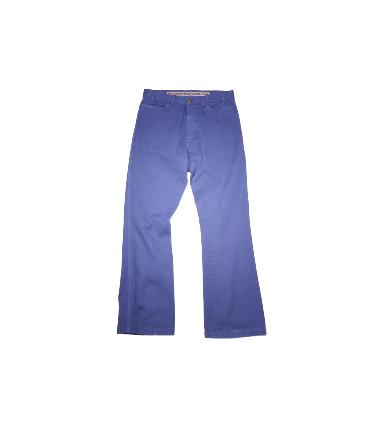 FLARED COTTON TWILL TROUSER