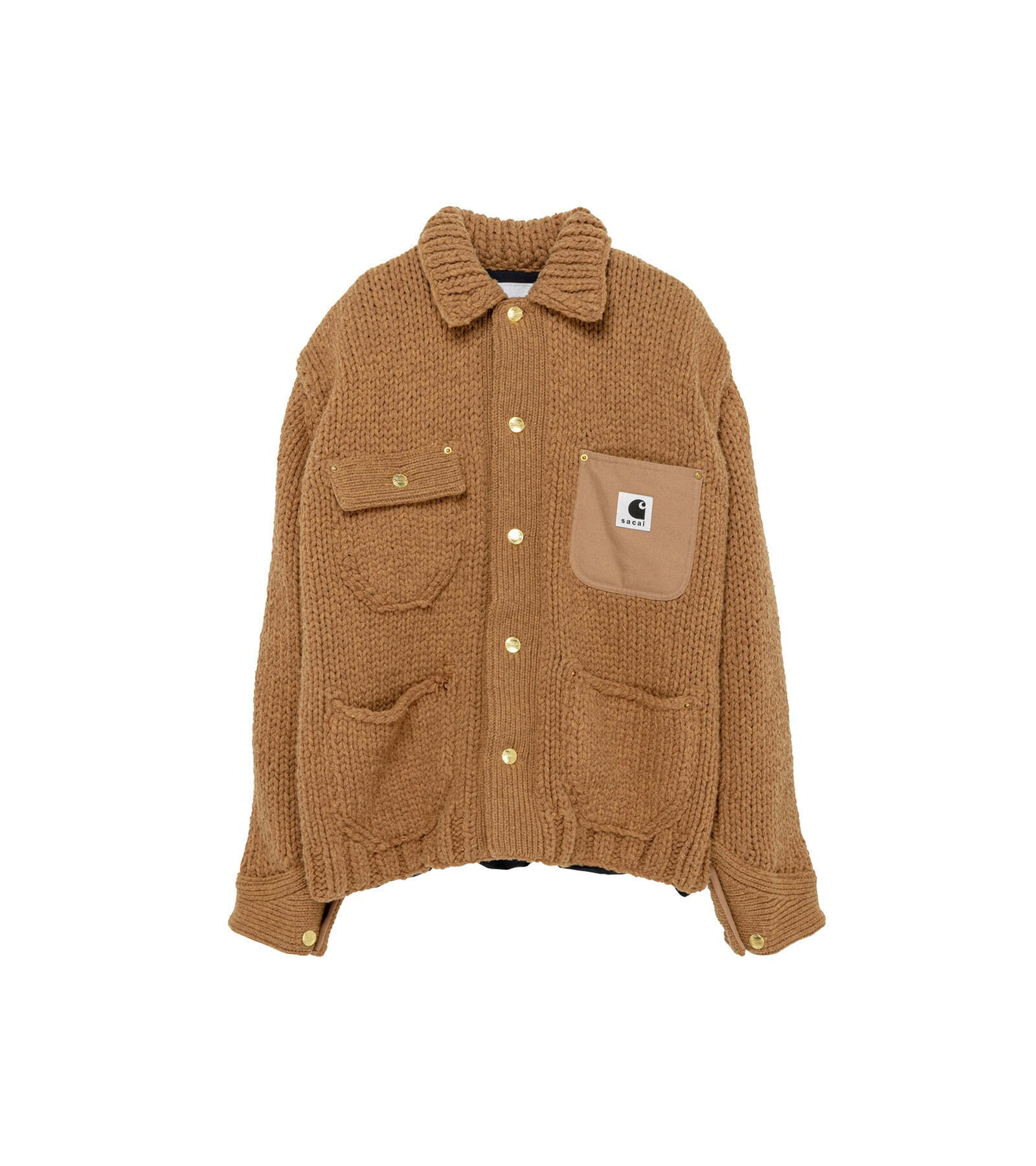 ( M ) Knit Jacket Michigan (BEIGE)