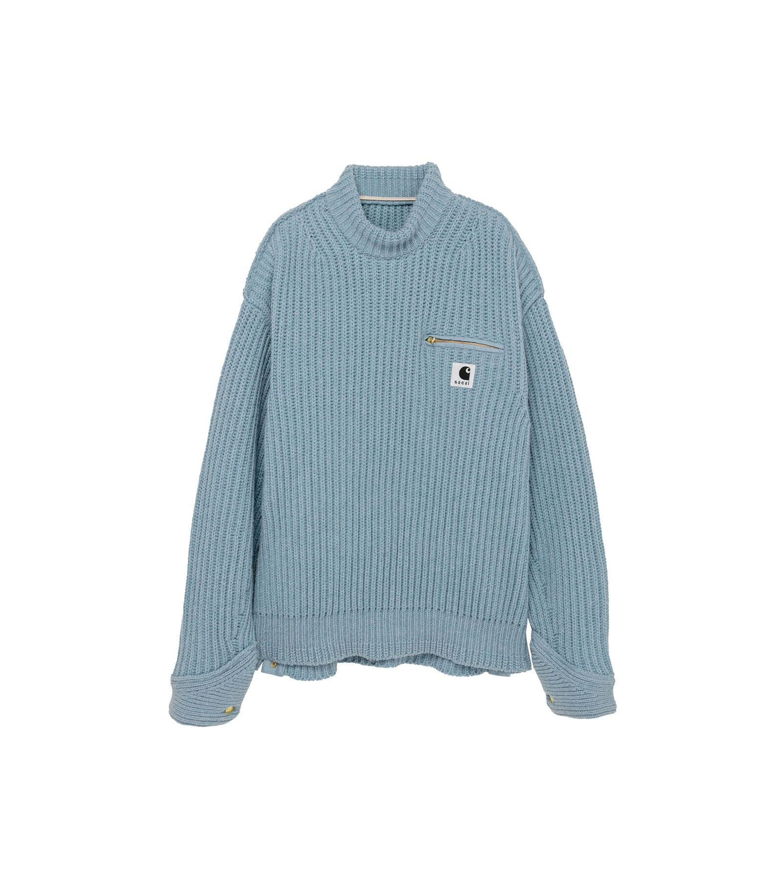 ( M ) Knit Pullover Detroit (LIGHT BLUE)